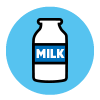 Milk allergen icon/