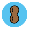 Peanut allergen icon/